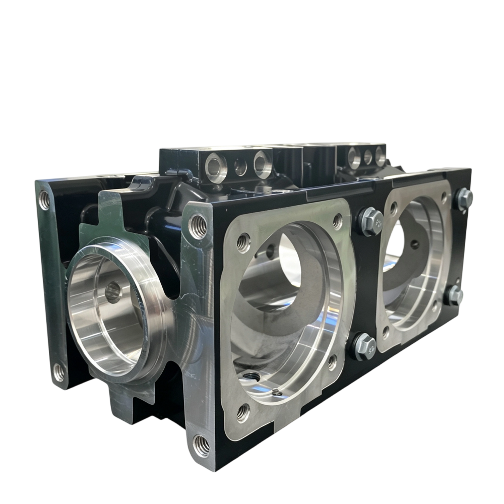 550cc Crankcase for 33KW Two-Cylinder Two-Stroke Gasoline UAV Engine